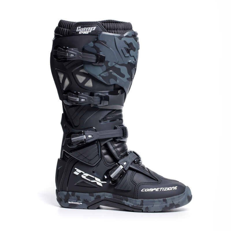 TCX Comp Evo 2 Michelin Boot Black/Camo Size - 46