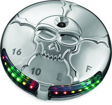 Load image into Gallery viewer, Kuryakyn Zombie Fuel &amp; Battery Gauge Chrome