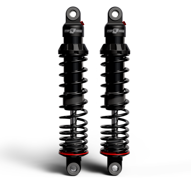 Progressive 91-05 Harley Early Dyna 494 Series Shocks 12.5in Bushing - Black