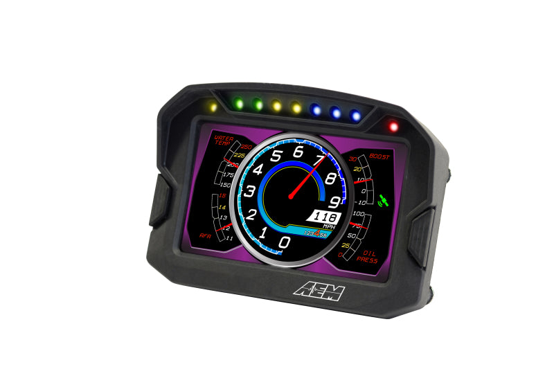 AEM CD-5G Carbon Digital Dash Display w/ Interal 10Hz GPS & Antenna — Photo - out of package