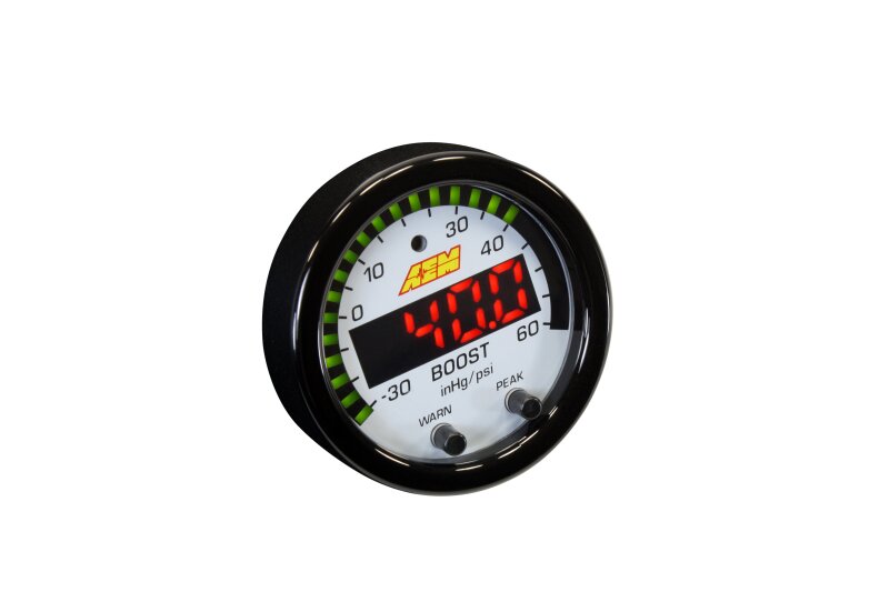 AEM X-Series Boost Pressure -30inHg 60psi Gauge Kit — Photo - out of package
