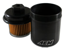 Load image into Gallery viewer, AEM 94-01 Acura Integra / 94-97 Honda Accord / 96-00 Civic / 97-01 Prelude Black Fuel Filter Kit — Photo - out of package