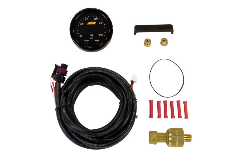 AEM X-Series Pressure 0-100psi Gauge Kit — Photo - Primary