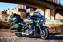 Load image into Gallery viewer, Kuryakyn Flame Speaker Grills For 14-Up Touring Models Chrome