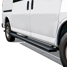 Load image into Gallery viewer, Westin Ford Transit Van 150/250/350 (46in Driver &amp; 97in. Pass) Grate Steps Running Boards - Tex. Blk