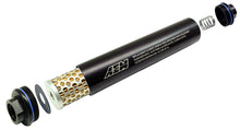 Load image into Gallery viewer, AEM Universal High Flow -10 AN Inline Black Fuel Filter — Photo - out of package