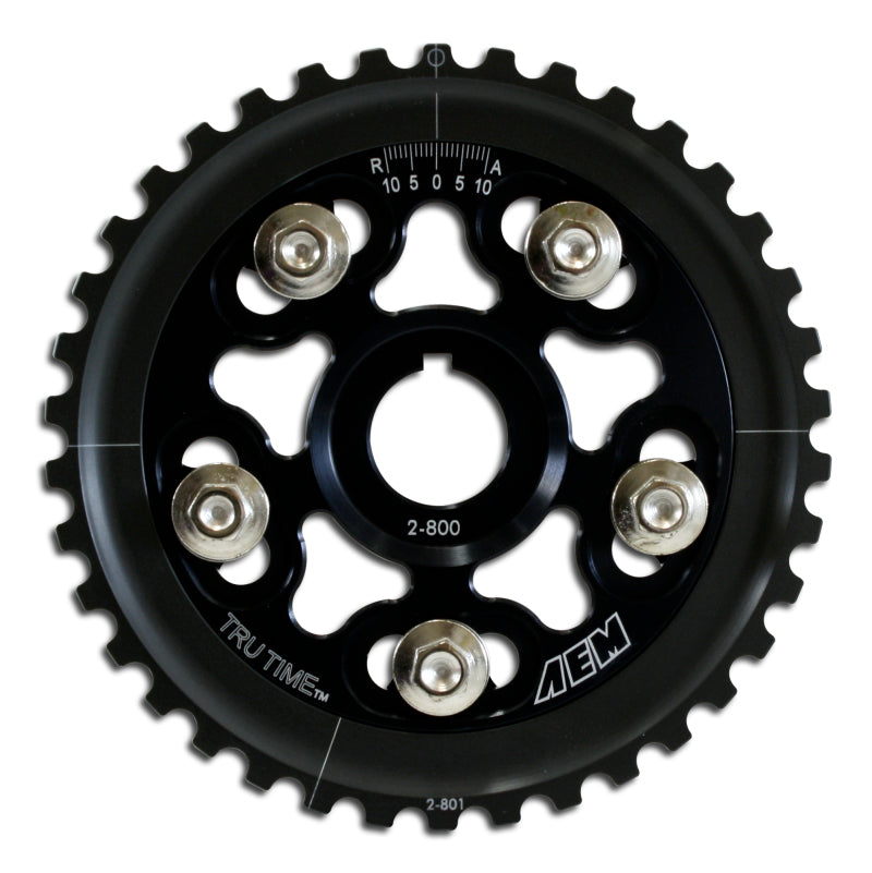 AEM 88-95 Honda Civic/ 93-95 Del Sol S & Si Black Tru-Time Cam Gear — Photo - Primary