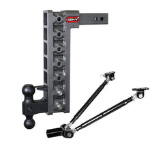 Load image into Gallery viewer, Gen-Y Mega Duty 2in Shank 15in Drop 16K Hitch w/Dual-Ball/Pintle Lock/Stabilizer Kit