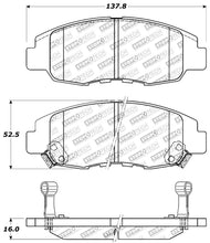 Load image into Gallery viewer, StopTech Performance 98-02 Honda Accord Coupe/Sedan 4cyl Rear Drum/Disc Front Brake Pads