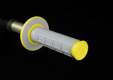 Load image into Gallery viewer, Renthal MX Dual Compound Grips Tapered 1/2 Waffle - Grey/ Yellow