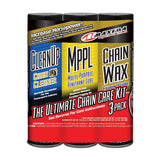 Maxima Chain Wax Ultimate Chain Care Combo Kit - 3-Pack (Aerosol)