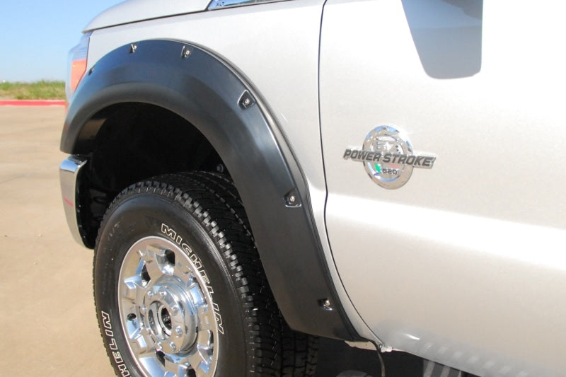 Lund 11-16 Ford F-250 RX-Rivet Style Textured Elite Series Fender Flares - Black (4 Pc.)