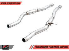 Load image into Gallery viewer, AWE 2020 Toyota Supra A90 Resonated Touring Edition Exhaust - 5in Chrome Silver Tips