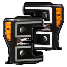 Load image into Gallery viewer, ANZO LED Headlights 17-18 Ford F-250 Super Duty Plank-Style L.E.D. Headlight Black (Pair)