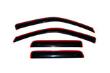 AVS 04-12 Chevy Colorado Crew Cab Ventvisor In-Channel Front & Rear Window Deflectors 4pc - Smoke