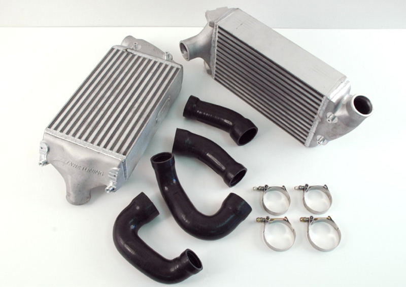 AWE Tuning 997TT/GT2 Performance Intercoolers - Black Hoses