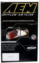 Load image into Gallery viewer, AEM DryFlow Air Filter - Round 2.75in ID x 6.25in OD x 8.25in H fits 2007-2014 Ford/Volvo