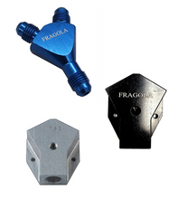 Load image into Gallery viewer, Fragola Y-Fitting -16AN Male Inlet x -12AN Male Outlets Black