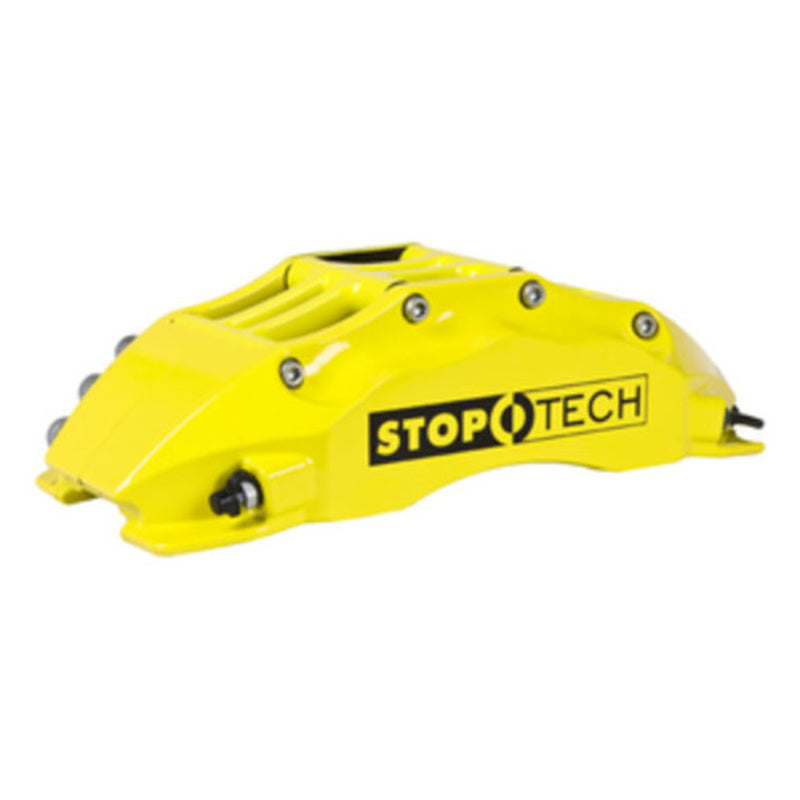 StopTech 08-13 BMW M3/11-12 1M Coupe Front BBK w/ Yellow ST-60 Calipers Drilled 380x35mm Rotor