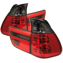 Load image into Gallery viewer, Spyder BMW E53 X5 00-06 4PCS Euro Style Tail Lights- Red Smoke ALT-YD-BE5300-RS