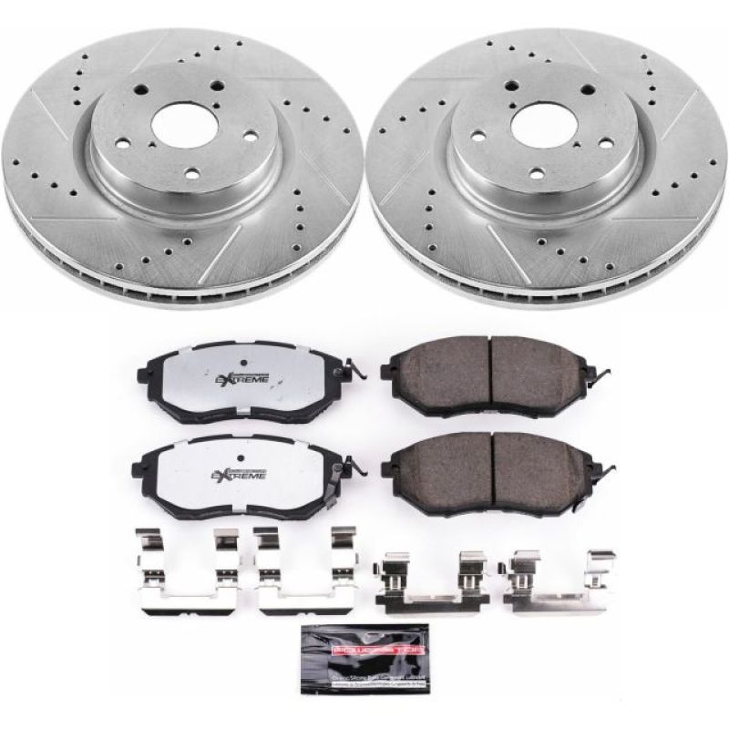 Power Stop 06-07 Subaru B9 Tribeca Front Z26 Street Warrior Brake Kit