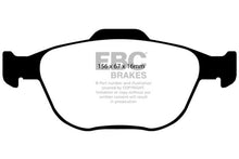 Load image into Gallery viewer, EBC 02-04 Ford Focus 2.0 SVT Yellowstuff Front Brake Pads