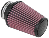 K&N Universal Clamp-On Air Filter 3in Flange ID x 5in Base OD x 3.5in Top OD x 6in Height