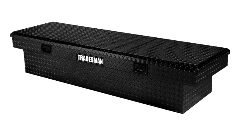 Tradesman Aluminum Economy Cross Bed Truck Tool Box (72in.) - Black