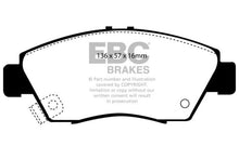 Load image into Gallery viewer, EBC 12 Acura ILX 1.5 Hybrid Ultimax2 Front Brake Pads