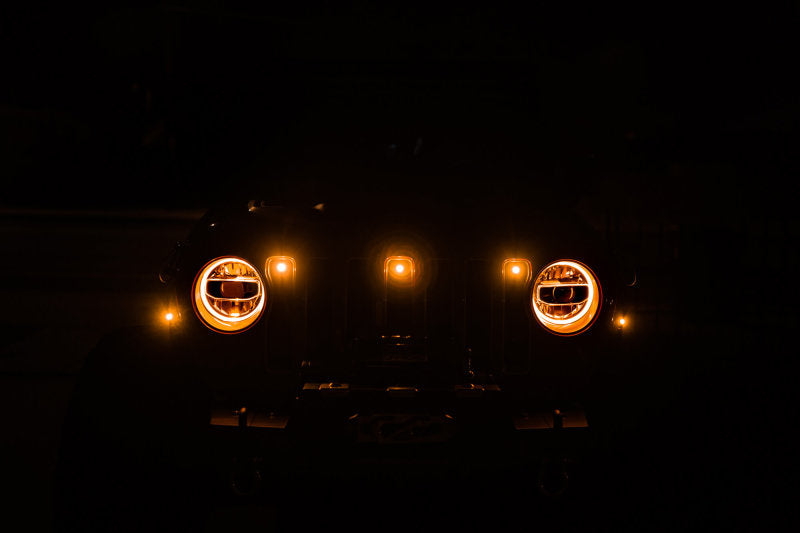 DV8 Offroad 2018+ Jeep JL Grill Amber Marker Lights