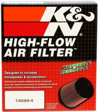 Load image into Gallery viewer, K&amp;N Universal Clamp-On Air Filter 3in FLG / 6in B / 4-1/2in T / 6in H