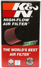 Load image into Gallery viewer, K&amp;N Uni Oval Tapered Air Filter 3.5in 10 Deg. Flg / 3.25in T OW / 4.5in T OL / 5.75in B / 7in H