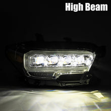 Load image into Gallery viewer, AlphaRex 16-20 Toyota Tacoma NOVA LED Projector Headlight Plank Style Alpha Black w/Activation Light