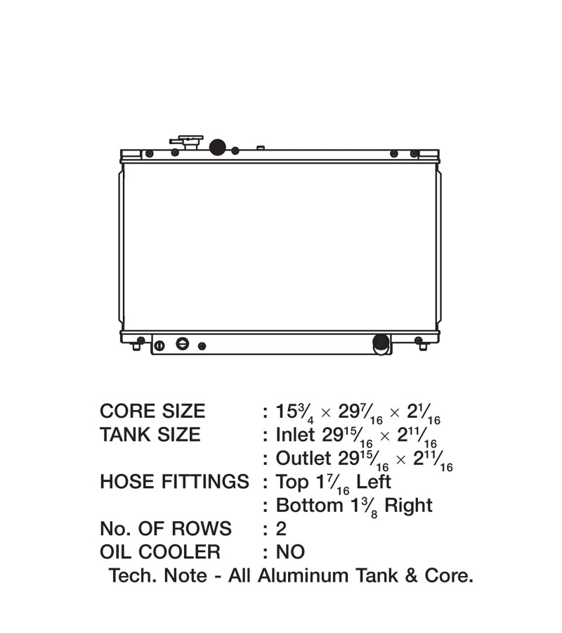 CSF 93-98 Toyota Supra Radiator