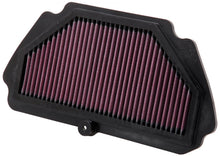 Load image into Gallery viewer, K&amp;N Replacement Air FIlter 09-12 Kawasaki ZX6R Ninja 600 / 09-10 ZX6R Ninja Monster Energy 600