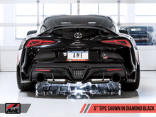 Load image into Gallery viewer, AWE 2020 Toyota Supra A90 Resonated Touring Edition Exhaust - 5in Diamond Black Tips