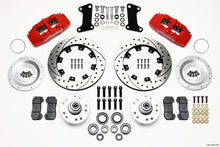 Load image into Gallery viewer, Wilwood Dynapro 6 Front Hub Kit 12.19in Drilled Red 67-69 Camaro (*Line Kit Needed*)