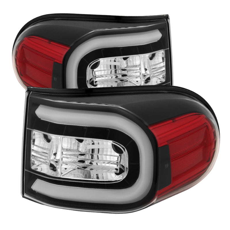 Spyder Toyota FJ Cruiser 07-13 Light Bar LED Tail Lights Black ALT-YD-TFJ07-LBLED-BK