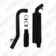 Load image into Gallery viewer, MBRP 97-99 Jeep Wrangler (TJ) Inline-4 2.5L, Inline-6 4.0L 2 1/2in Cat Back Single Side Black Coated