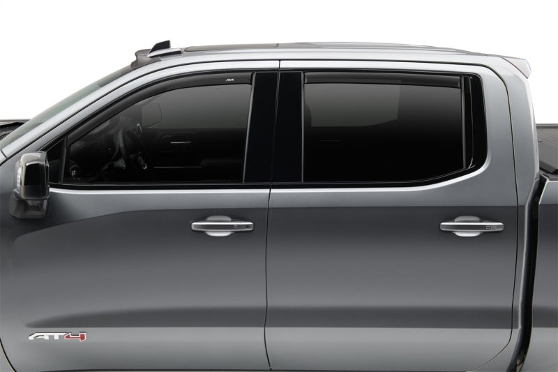 AVS 05-15 Toyota Tacoma Double Cab Ventvisor Low Profile Window Deflectors 4pc - Matte Black