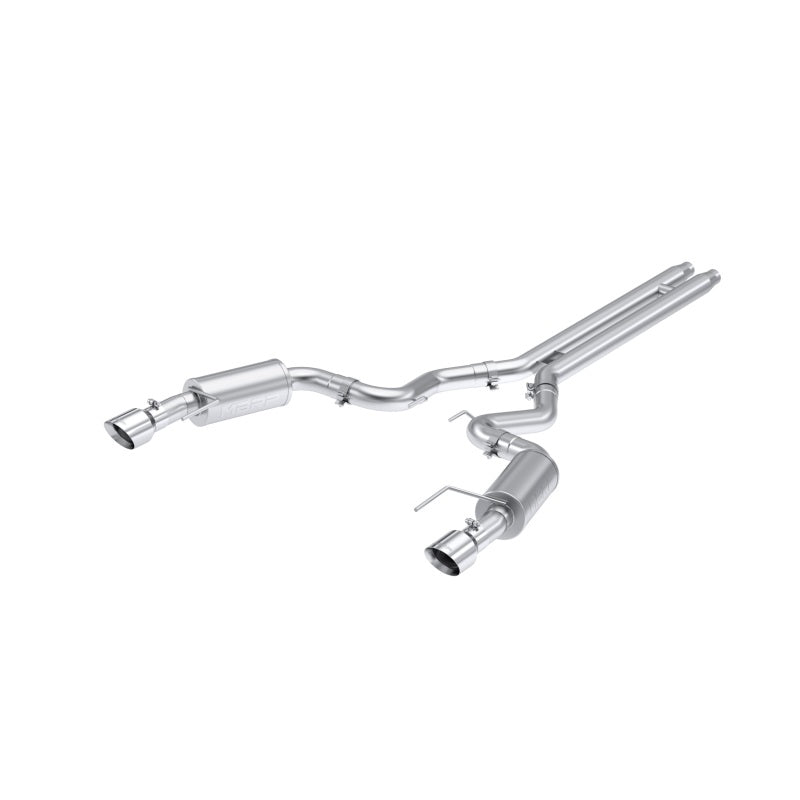 MBRP 2024 Ford Mustang GT S650, 5.0  Aluminized Steel 3in Cat-Back Dual Split Rear (Street)