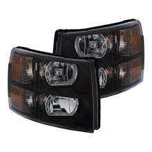 Load image into Gallery viewer, ANZO 2007-2013 Chevrolet Silverado Crystal Headlights Black