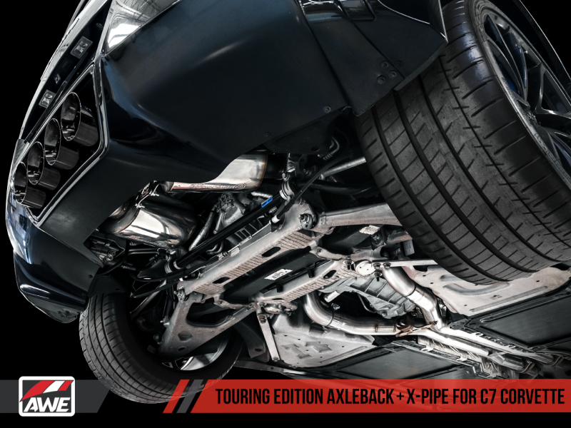 AWE Tuning 14-19 Chevy Corvette C7 Z06/ZR1 Touring Edition Axle-Back Exhaust w/Black Tips