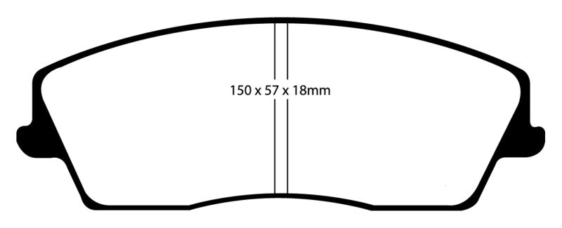 EBC 05-09 Chrysler 300 2.7 Redstuff Front Brake Pads