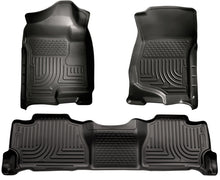 Load image into Gallery viewer, Husky Liners 07-13 GM Escalade/Suburban/Yukon WeatherBeater Black Front &amp; 2nd Seat Floor Liners