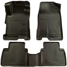 Load image into Gallery viewer, Husky Liners 06-09 Ford Fusion/07-09 Lincoln MKZ (FWD) WeatherBeater Combo Black Floor Liners