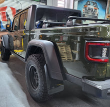 Load image into Gallery viewer, Rally Armor 19-23 Jeep JT Gladiator Mojave/Rubicon Black Mud Flap w/ Grey Logo