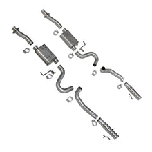 Load image into Gallery viewer, BBK 86-04 Mustang Cat Back Kit Varitune Mufflers Stainless Steel Tips