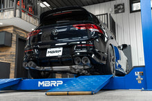 Load image into Gallery viewer, MBRP 2022 Volkswagen Golf R MK8 T304 Stainless Steel 3in Cat-Back, Quad Rear Exit- Carbon Fiber Tip