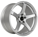 Enkei Kojin 18x9.5 30mm Offset 5x114.3 Bolt Pattern 72mm Bore Dia Matte Silver Wheel